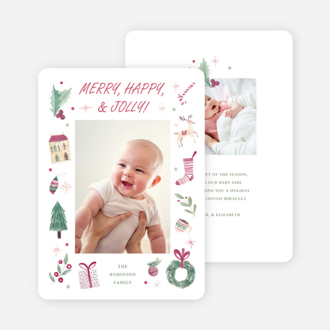 Festivity, Framed Holiday Cards and Invitations - Multi