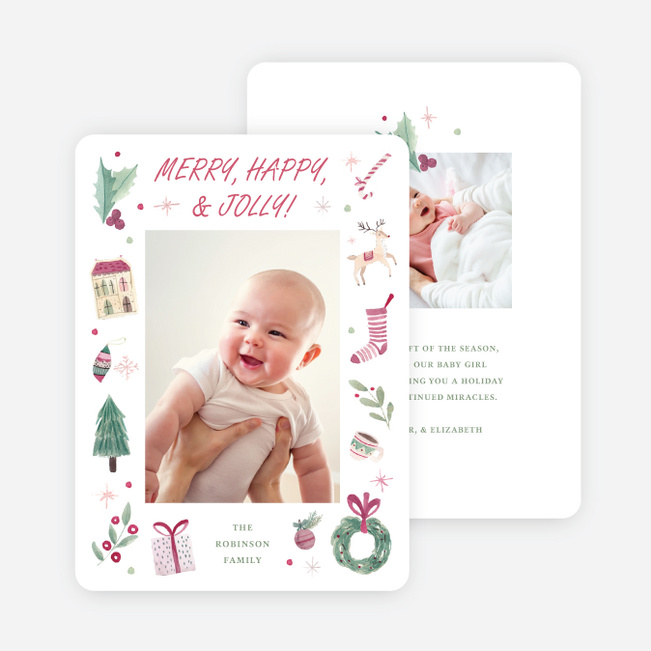 Festivity, Framed Holiday Cards and Invitations - Multi