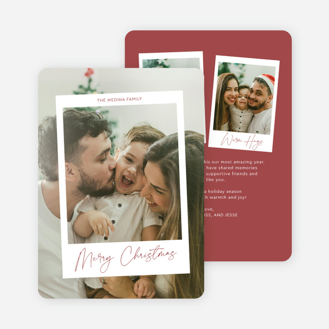 Just Captured Christmas Cards - Red