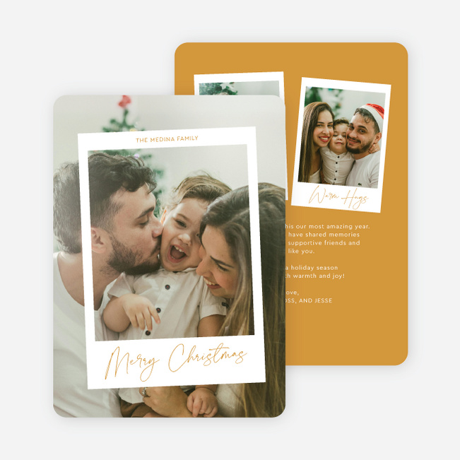 Just Captured Christmas Cards - Yellow