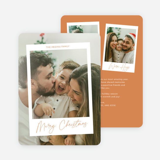 Just Captured Christmas Cards - Orange