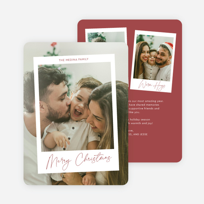 Just Captured Christmas Cards - Red