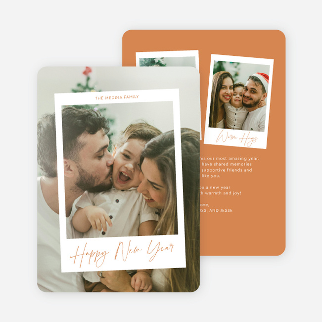 Just Captured New Year Cards and Invitations - Orange