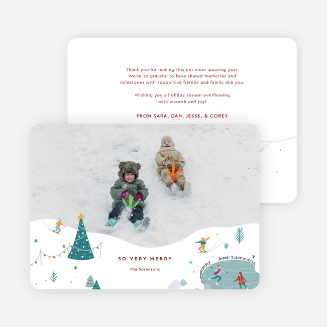 Out & About Holiday Cards and Invitations - Red