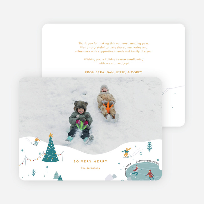 Out & About Holiday Cards and Invitations - Yellow