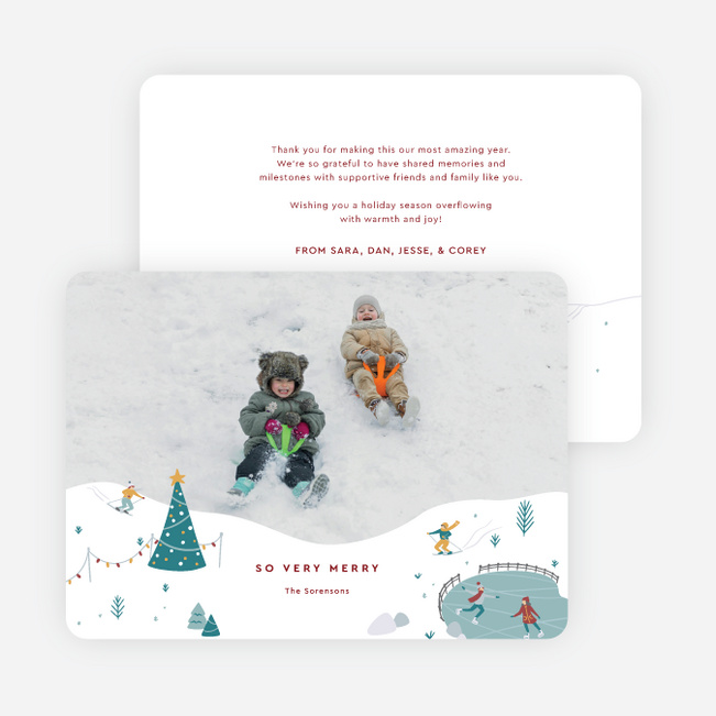 Out & About Holiday Cards and Invitations - Red