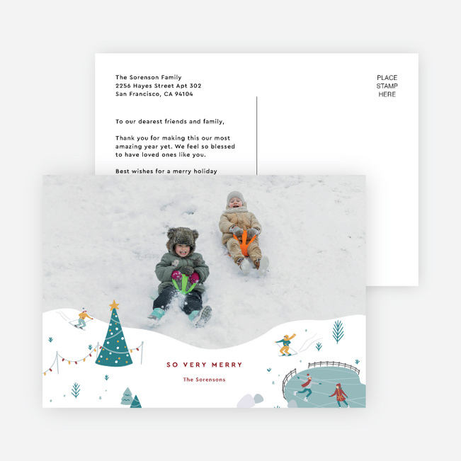 Out & About Holiday Cards and Invitations - Red