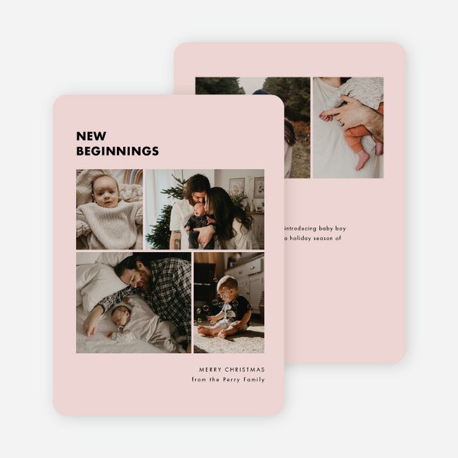 Structured Start Christmas Cards - Red