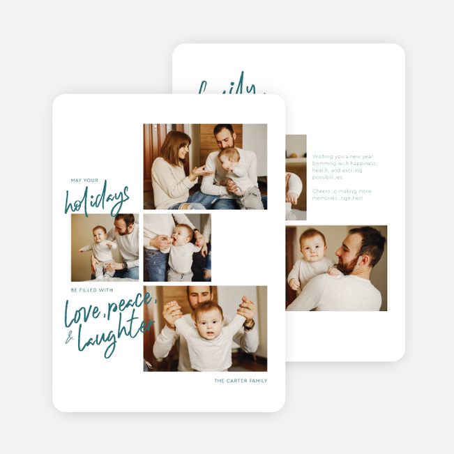 In This Light Holiday Cards and Invitations - Blue