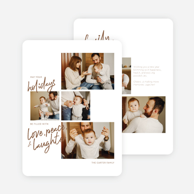 In This Light Holiday Cards and Invitations - Brown