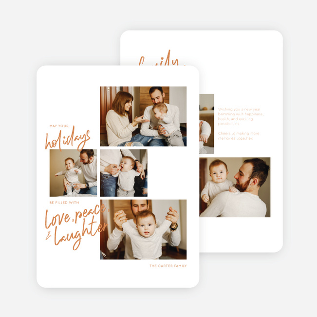 In This Light Holiday Cards and Invitations - Orange