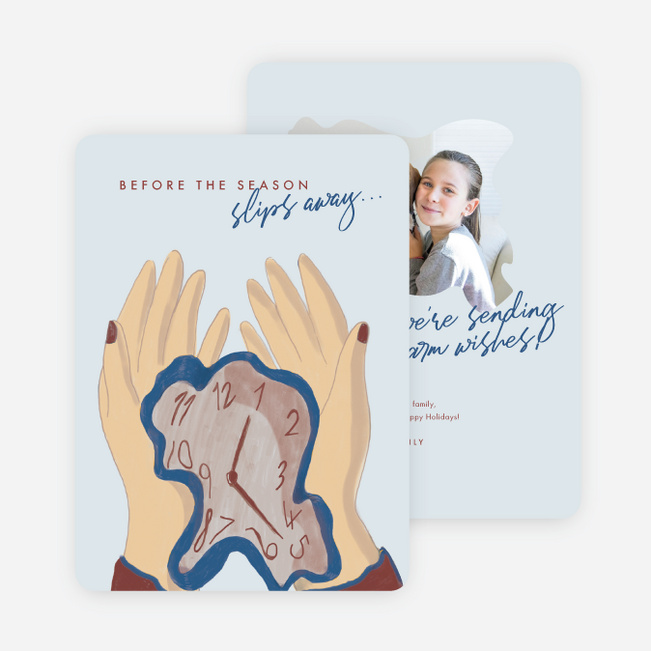 Before It’s Gone Holiday Cards and Invitations - Blue