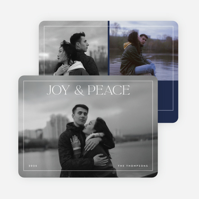 Bound by Light Holiday Cards and Invitations - Blue