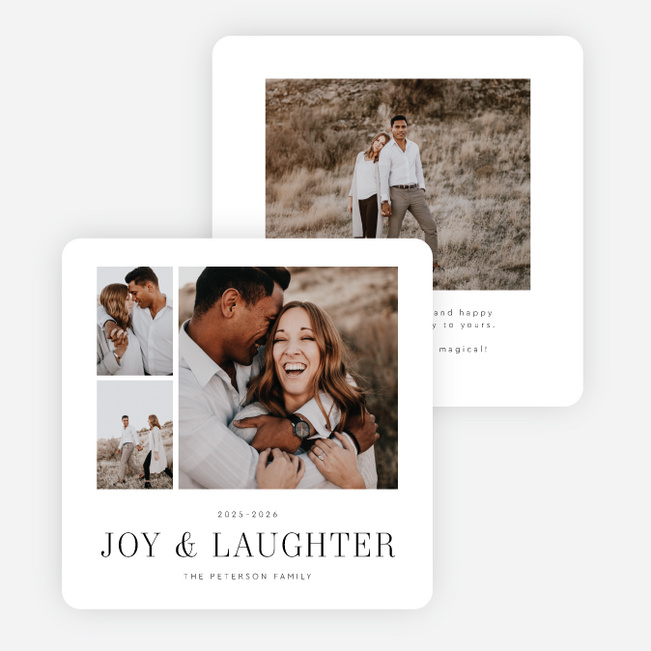 Peace in the Pause Holiday Cards and Invitations - White