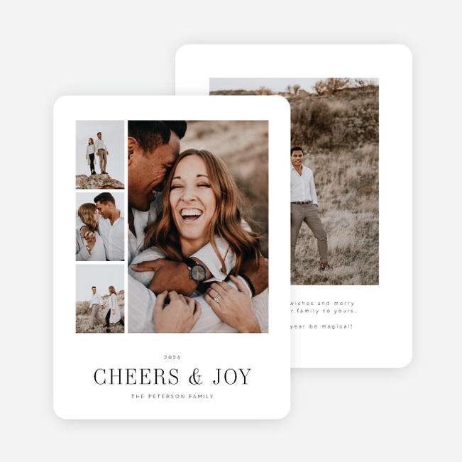 Peace in the Pause New Year Cards and Invitations - White