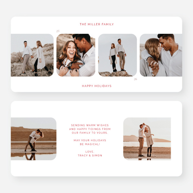 Season of Stillness Holiday Cards and Invitations - White