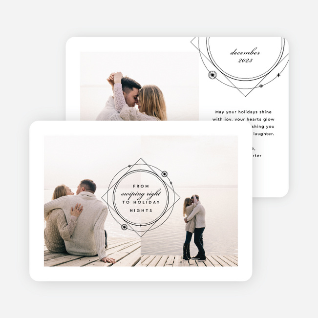 Written in the Stars Holiday Cards and Invitations - Black