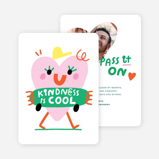 Cool to be Kind Holiday Cards and Invitations - Multi