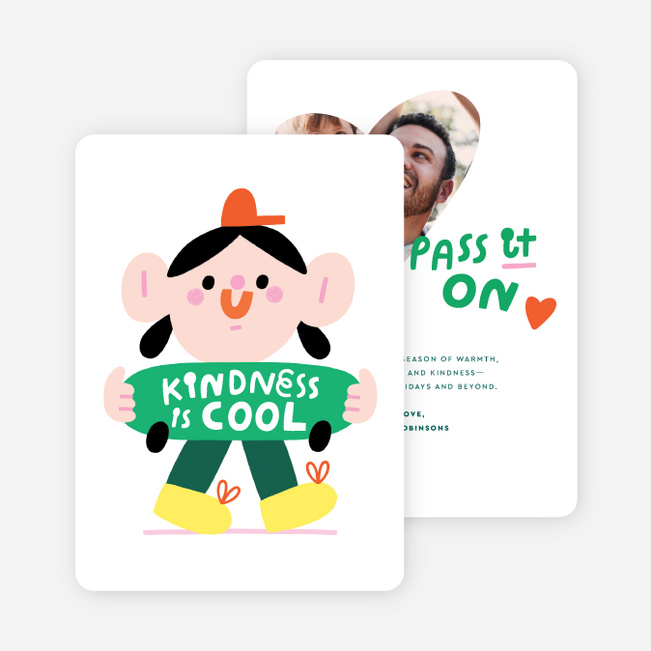 Cool to be Kind Holiday Cards and Invitations - Multi