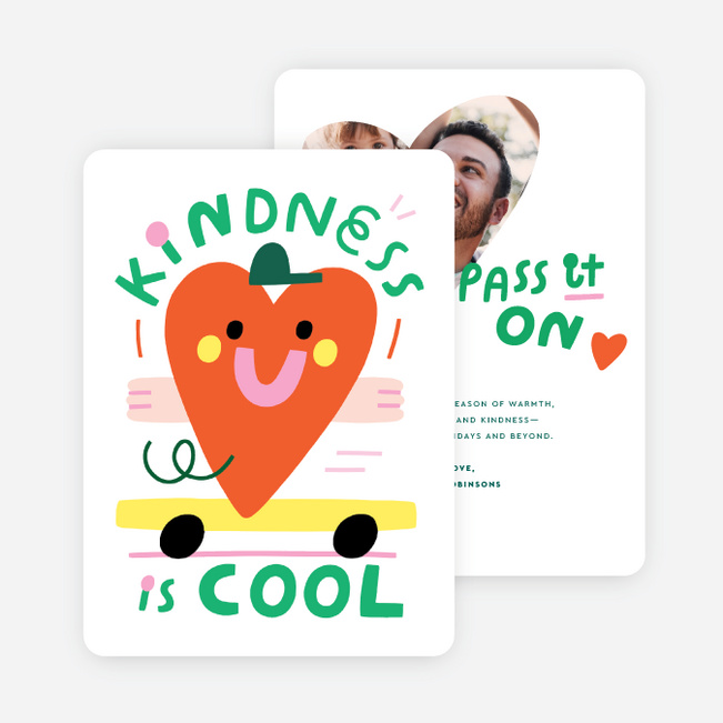 Cool to be Kind Holiday Cards and Invitations - Multi