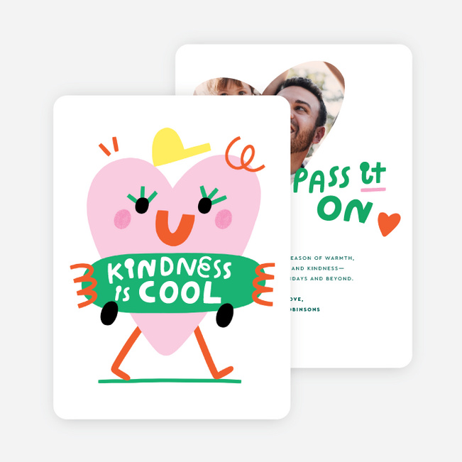 Cool to be Kind Holiday Cards and Invitations - Multi