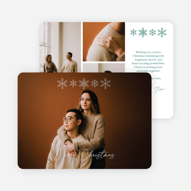 Lightly Hung Christmas Cards - Gray