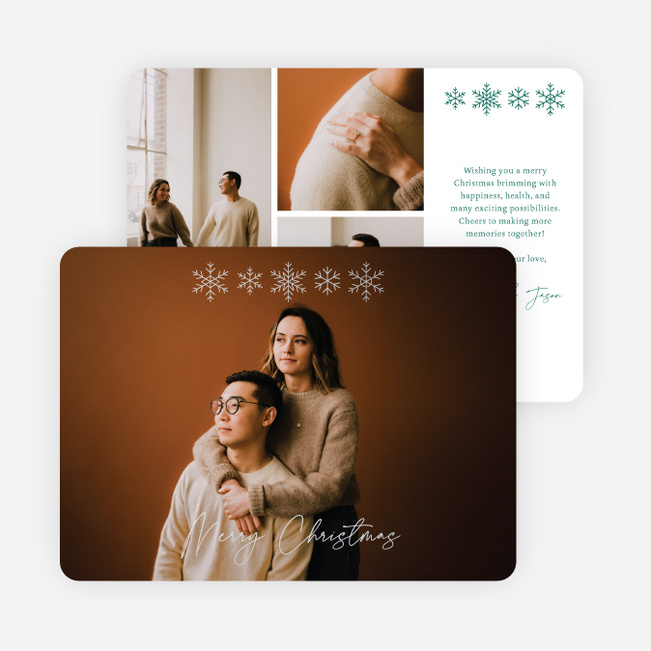 Lightly Hung Christmas Cards - Gray