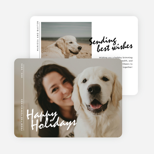 Purely Present Holiday Cards and Invitations - White