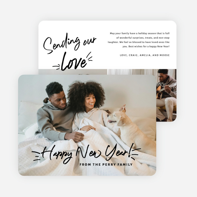 Said with Style New Year Cards and Invitations - Black