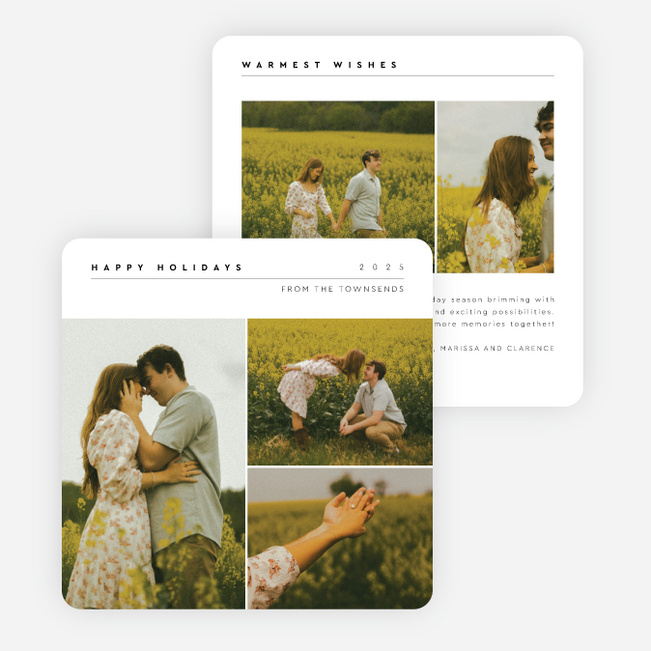 Scene Stealer Holiday Cards and Invitations - White