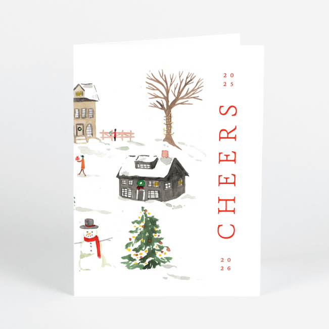Where Winter Lives Holiday Cards and Invitations - Red