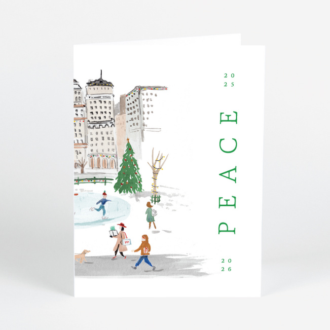 Where Winter Lives New Year Cards and Invitations - Green
