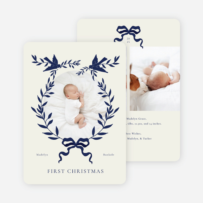 Laurel Landing Christmas Cards - Blue