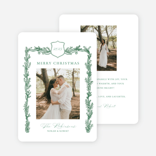 Fresh Eucalyptus Christmas Cards - Green