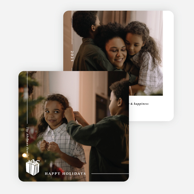 Spreading Light & Love Holiday Cards and Invitations - White