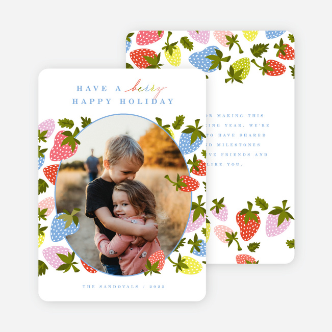 Berry Bright Season Holiday Cards and Invitations - Multi