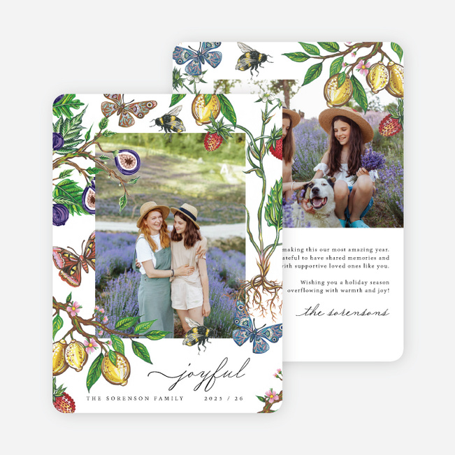 Botanical Wonderland Holiday Cards and Invitations - Multi
