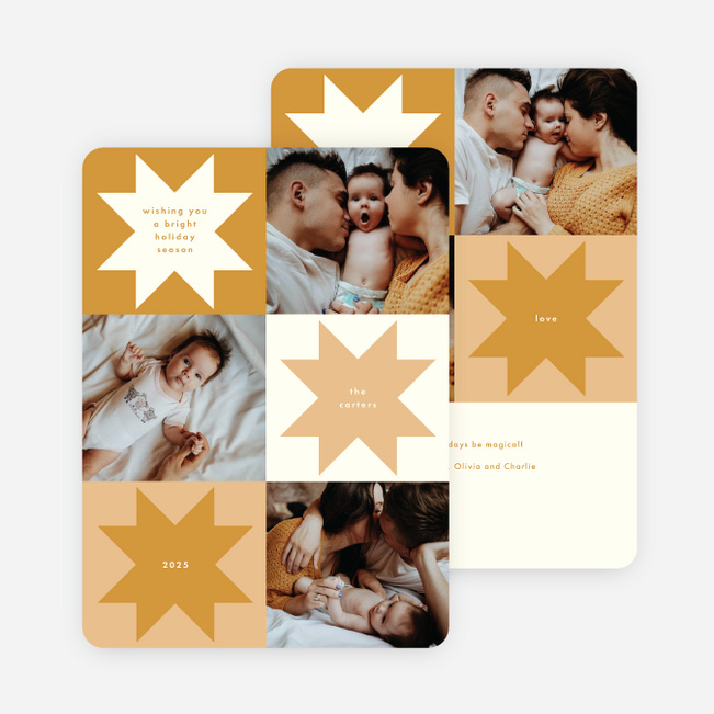 Folk Traditions Holiday Cards and Invitations - Yellow