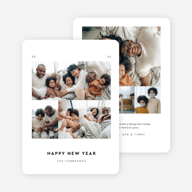 A Little Bit of Everything New Year Cards and Invitations - White