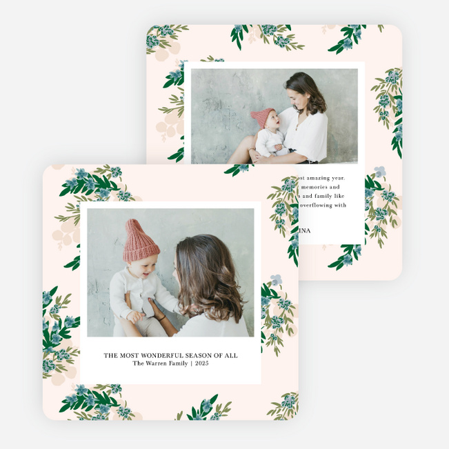 Patterned Serenity Holiday Cards and Invitations - Beige