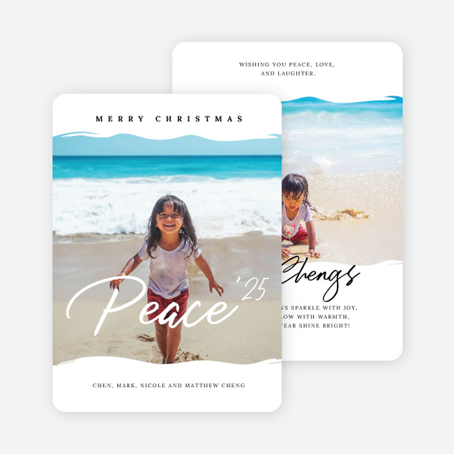 Tranquil Tidings Christmas Cards - White