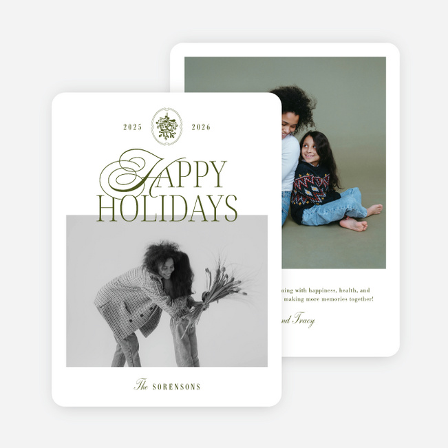 Whimsical Tales Holiday Cards and Invitations - White