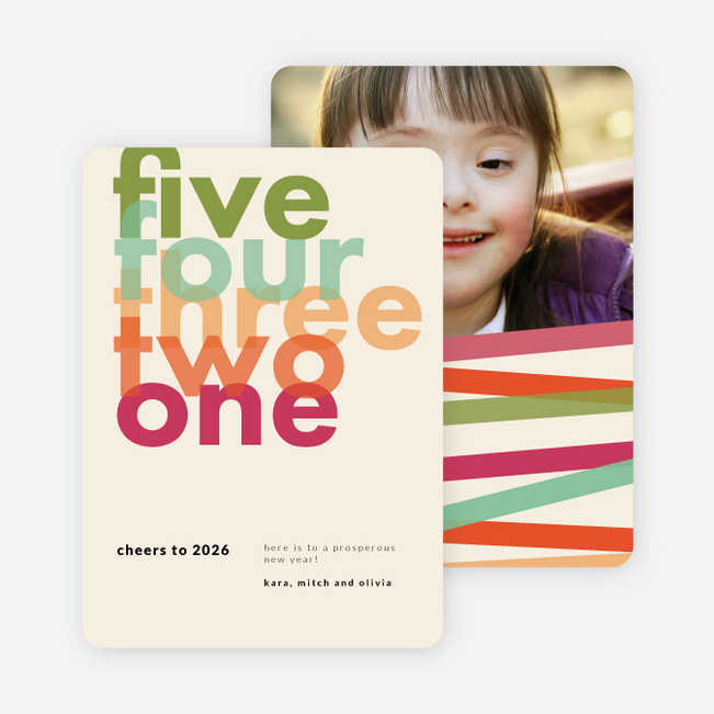 Cheers Countdown New Year Cards - Multi