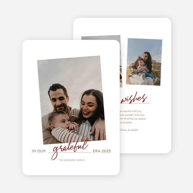 Our Own Era Holiday Cards and Invitations - Red