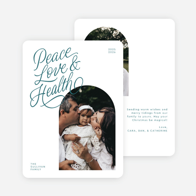 A View Worth Sharing Christmas Cards - Blue