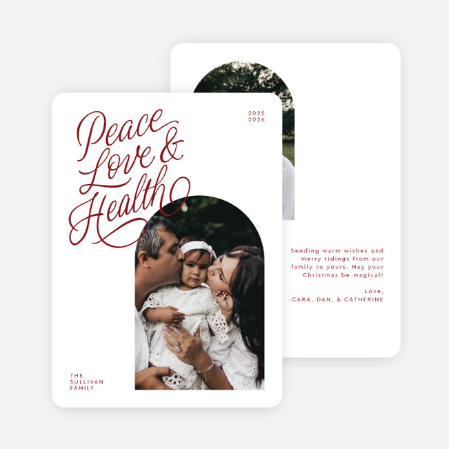 A View Worth Sharing Christmas Cards - Red