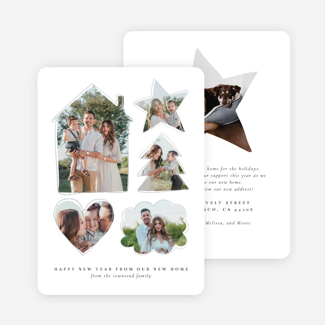 Shaped by Joy New Year Cards and Invitations - Gray