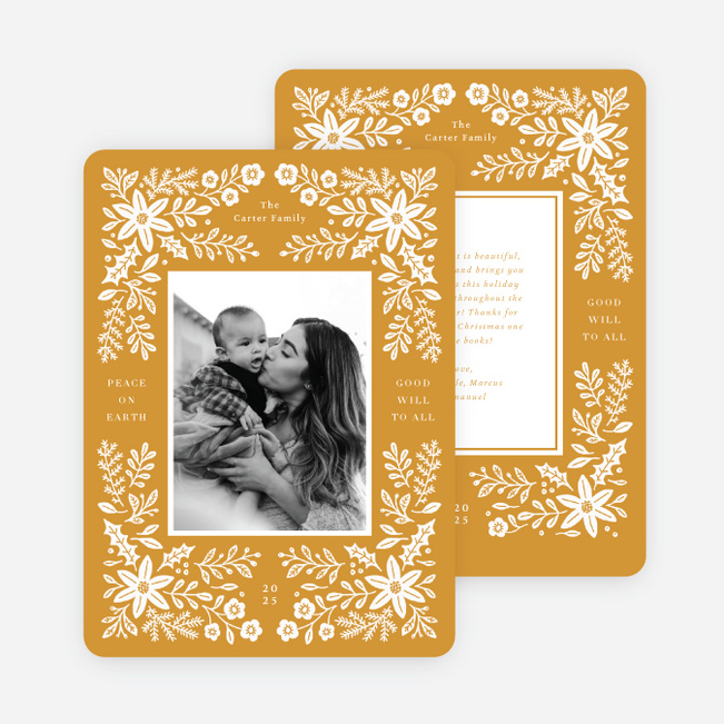 Artisan Edge Christmas Cards - Yellow