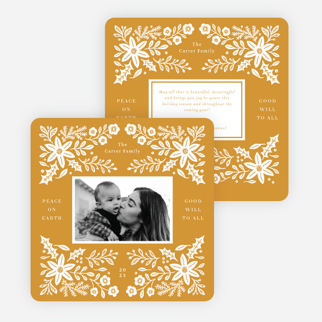 Artisan Edge Christmas Cards - Yellow