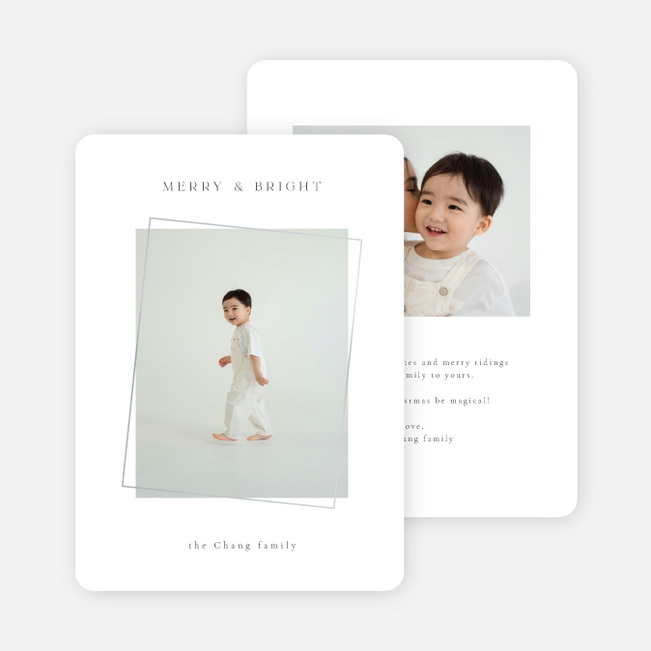 Foil As It Lands Christmas Cards - Gray